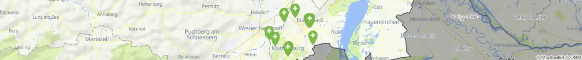 Kartenansicht für Apotheken-Notdienste in der Nähe von Neufeld an der Leitha (Eisenstadt-Umgebung, Burgenland)
